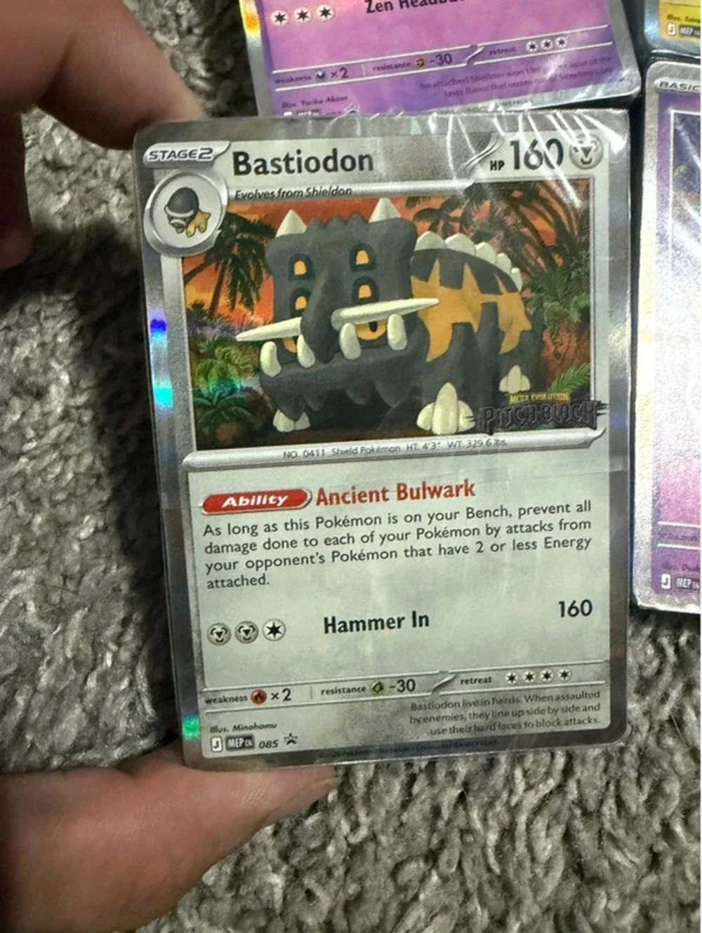 Pokemon TCG Pitch Black Stamped Promos Bastiodon Slowbro Miraidon Dhelmise Cards